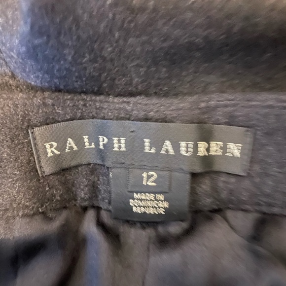 Ralph Lauren Black Label Dark Gray Wool Cashmere Blend Pant Size 12 - Picture 3 of 11